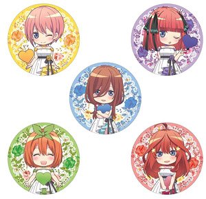 The Quintessential Quintuplets Season 2 Deformed Can Badge (Set of 5) (Anime Toy)