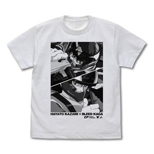 Future GPX Cyber Formula Hayato Kazami & Bleed Kaga T-Shirt White XL (Anime Toy)