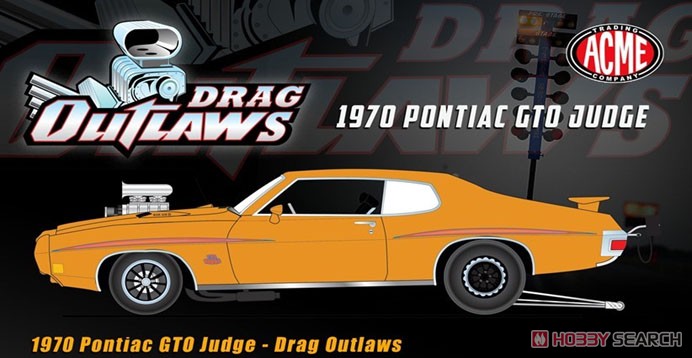 1970 Pontiac GTO Judge - Drag Outlaws - Orbit Orange (ミニカー) その他の画像3