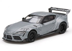 Pandem GR スープラ V1.0 マットグレー (右ハンドル) (ミニカー)