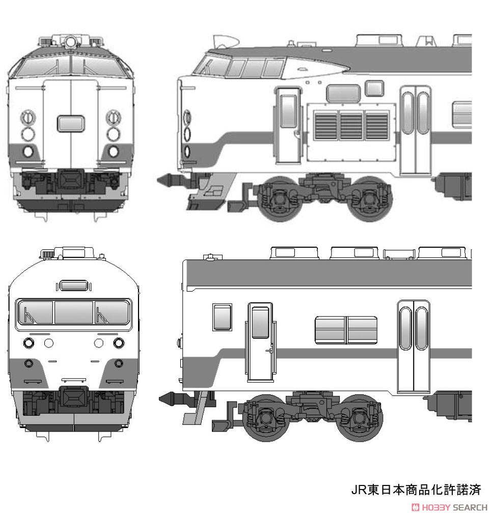 国鉄 715系1000番台 グリーンライナー 4両セット (4両セット) (鉄道模型) その他の画像2