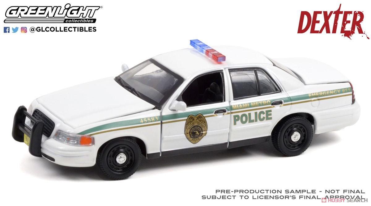Dexter - 2001 Ford Crown Victoria Police Interceptor - Miami Metro Police Department (ミニカー) 商品画像1