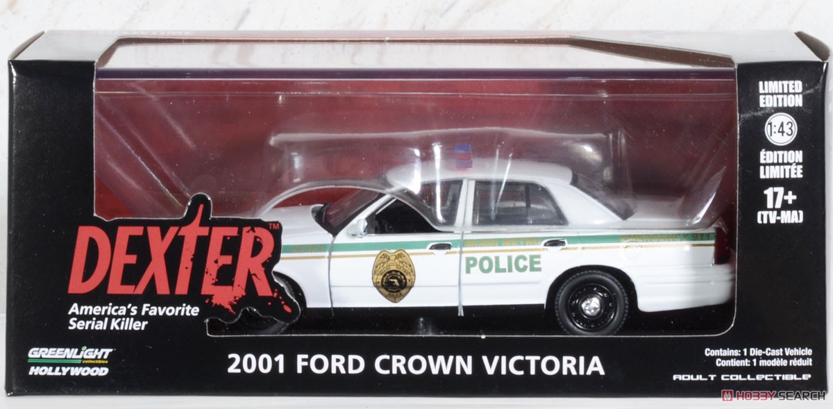 Dexter - 2001 Ford Crown Victoria Police Interceptor - Miami Metro Police Department (ミニカー) パッケージ1