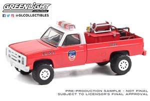 1986 Chevrolet M1008 4x4 - FDNY (The Official Fire Department City of New York) with Fire Equipment, Hose and Tank (Diecast Car)