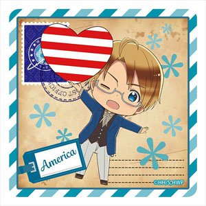 Animation [Hetalia: World Stars] Rubber Mat Coaster [USA] (Anime Toy)