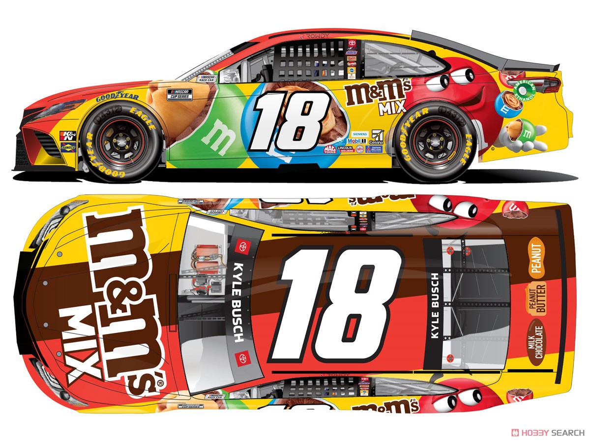 Kyle Busch 2021 M&M`S Mix Toyota Camry NASCAR 2021 (Elite Series) (Diecast Car) Other picture1