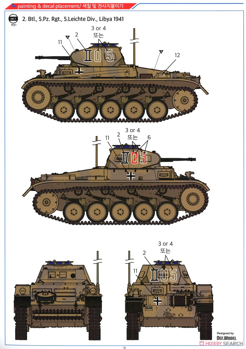 II号戦車 F型 `北アフリカ戦線` (プラモデル) 塗装3