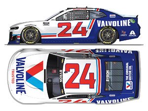 `ウイリアム・バイロン` #24 バルボリン スローバック シボレー カマロ NASCAR 2021 (ミニカー)