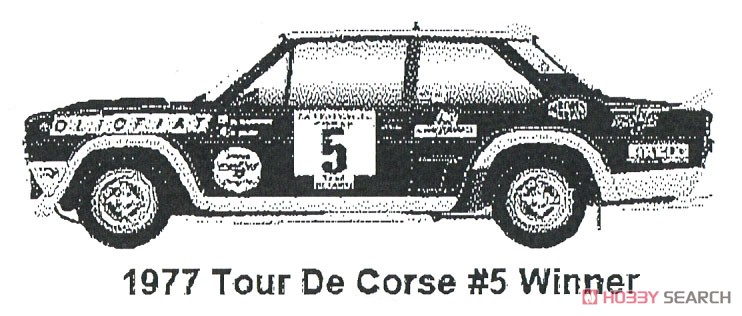 Fiat 131 Abarth Rally 1977 Tour de Corse #5 (デカール) その他の画像1