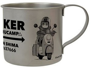Yurucamp Stainless Steel Mug Cup Biker Rin (Anime Toy)