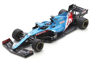 Alpine A521 No.14 Alpine F1 Team Bahrain GP 2021 Fernando Alonso (ミニカー)