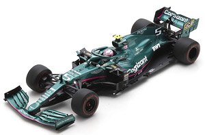 Aston Martin AMR21 No.5 Aston Martin Cognizant F1 Team Bahrain GP 2021 Sebastian Vettel (Diecast Car)