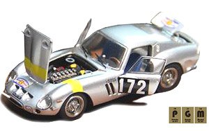 250 GTO #172 Silver (Full Opening and Closing) (Diecast Car)