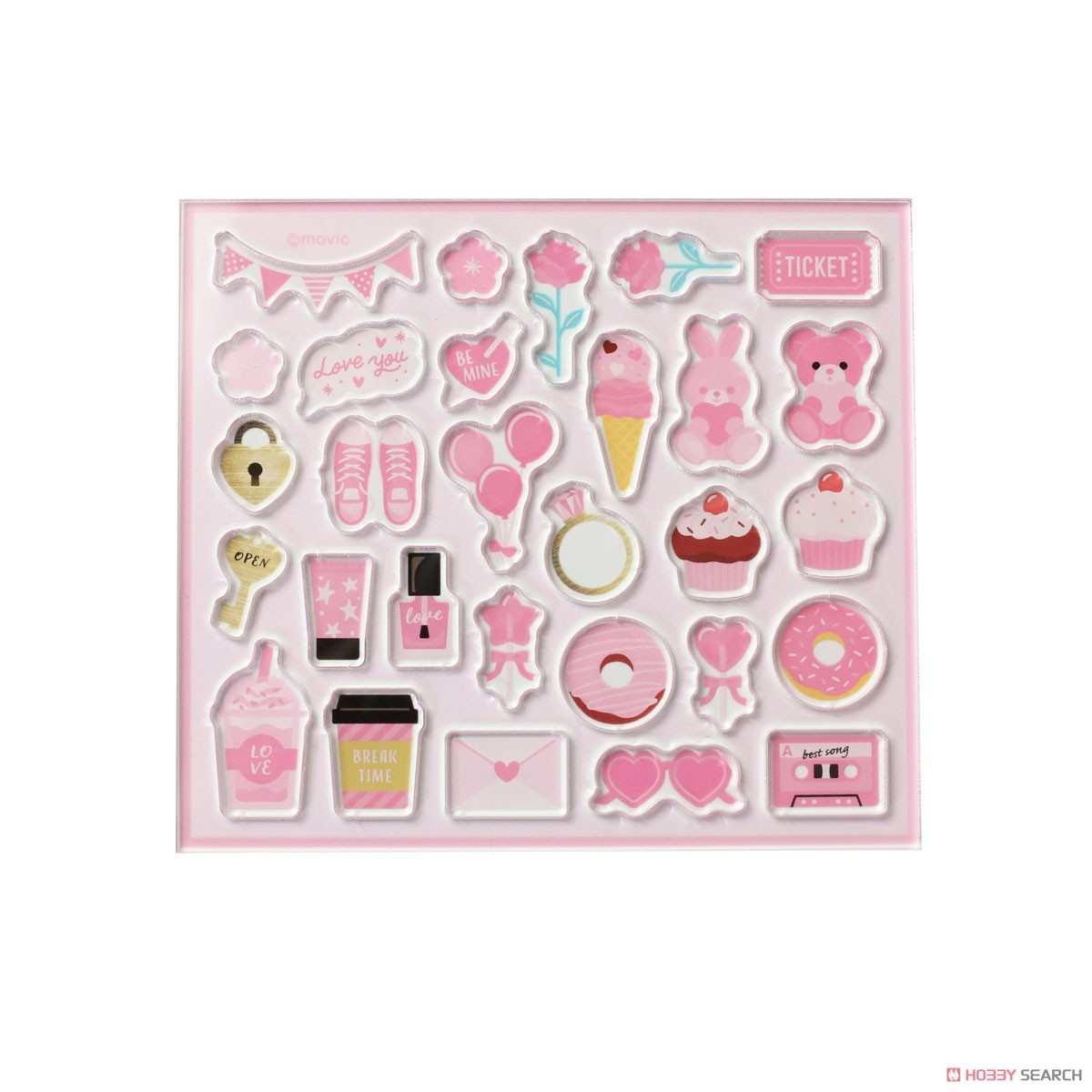 「ノンキャラオリジナル」 カスタマニアピース ピンク (キャラクターグッズ) 商品画像1