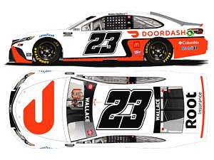 Bubba Wallace 2021 Doordash White Toyota Camry NASCAR 2021 (Hood Open Series) (Diecast Car)