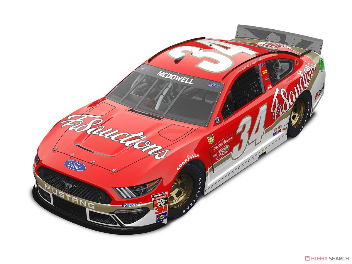 Michael Mcdowell 2021 FR8Auctions.Com Darlington Throwback Ford Mustang NASCAR 2021 (Diecast Car) Other picture1