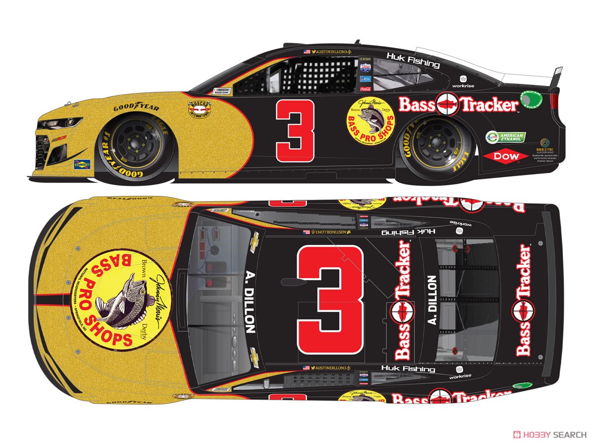 Austin Dillon 2021 Bass Pro Shops Darlington Throwback Chevrolet Camaro NASCAR 2021 (Diecast Car) Other picture1