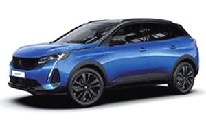 Peugeot 3008 GT Black Pack 2021 Vertigo Blue (Diecast Car)