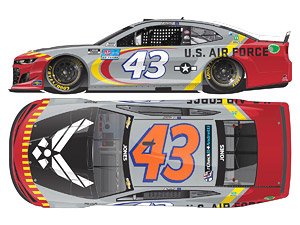`エリック・ジョーンズ` #43 U.S.エアフォース シボレー カマロ NASCAR 2021 (ミニカー)