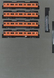 J.R. Commuter Train Series 103 (J.R. West, Black Sash, Orange) Standard Set (Basic 4-Car Set) (Model Train)