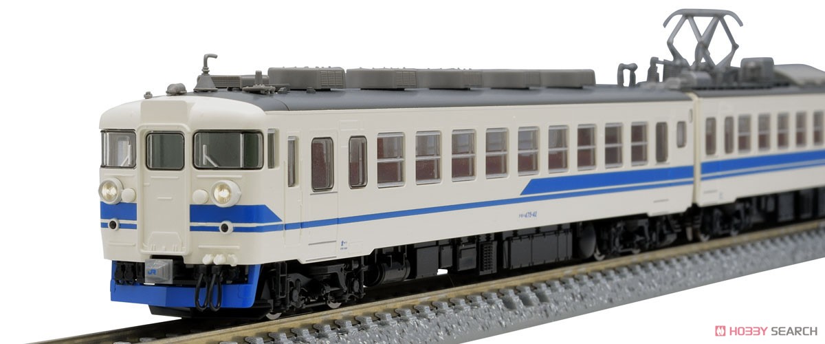 JR 475系 電車 (北陸本線・新塗装・ベンチレーターなし) セット (3両セット) (鉄道模型) 商品画像7