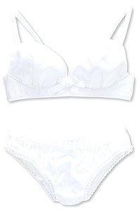 AZO2 Basic Bra & Shorts (White x White) (Fashion Doll)