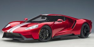 Ford GT 2017 ( Metallic Red / Silver Stripe ) (Diecast Car)