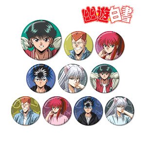 Yu Yu Hakusho [Especially Illustrated] 90`s Casual Ver. Trading Can Badge (Set of 10) (Anime Toy)