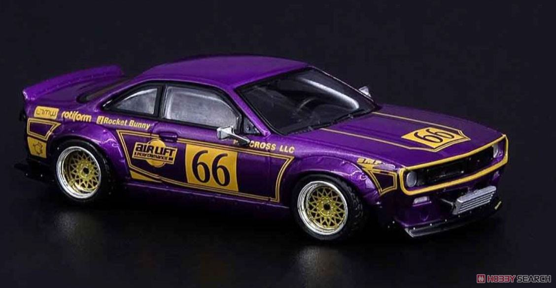 Nissan Silvia S14 Rocket Bunny Boss Aero M Purple (Diecast Car) Item picture1