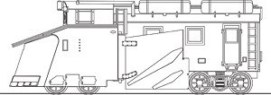 J.N.R. Type KI100 Snowplow Car Kit (Welding Body Type) (Unassembled Kit) (Model Train)