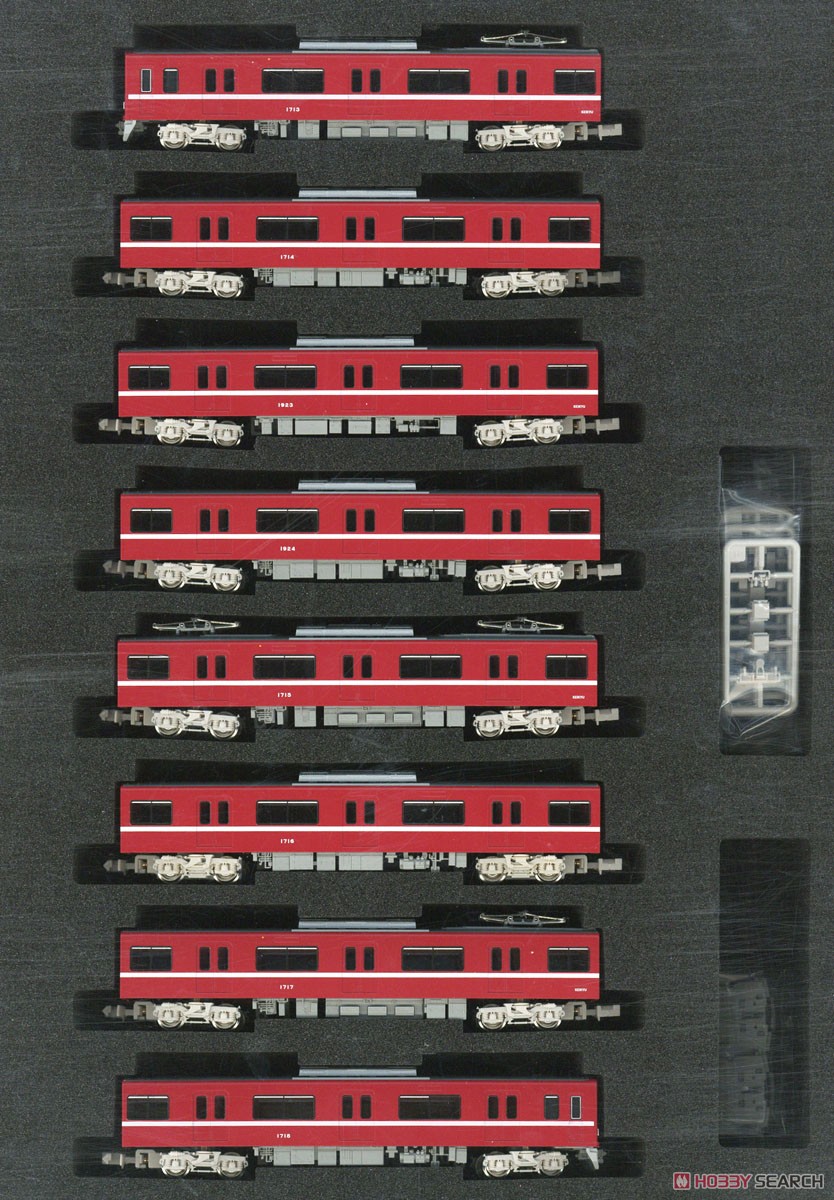 Keikyu Type 1500 (Renewaled Car, 1713 Formation, w/ SR Antenna) Eight Car Formation Set (w/Motor) (8-Car Set) (Pre-colored Completed) (Model Train) Item picture1