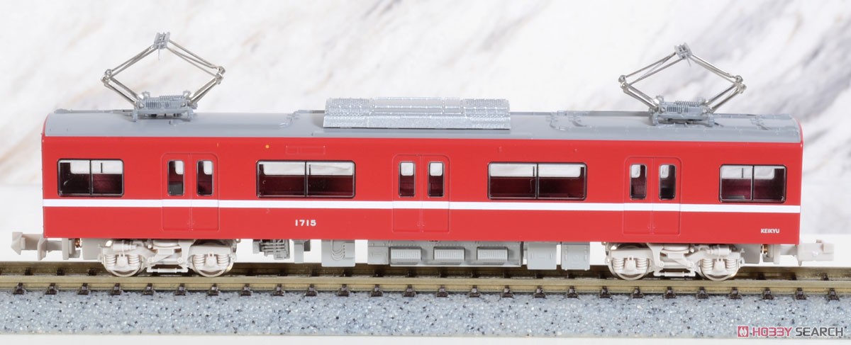 Keikyu Type 1500 (Renewaled Car, 1713 Formation, w/ SR Antenna) Eight Car Formation Set (w/Motor) (8-Car Set) (Pre-colored Completed) (Model Train) Item picture8