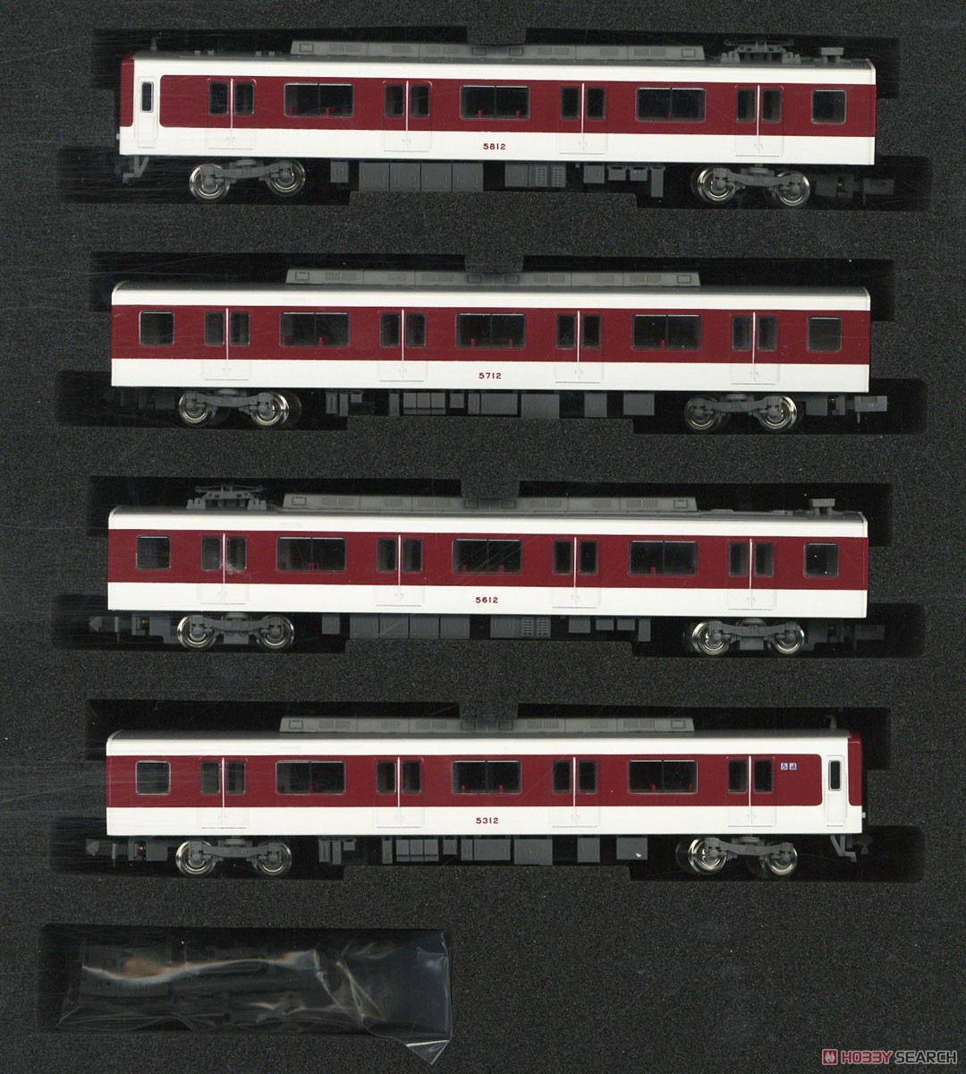 Kintetsu Series 5800 (Nagoya Line) Four Car Formation Set (w/Motor) (4-Car Set) (Pre-colored Completed) (Model Train) Item picture1