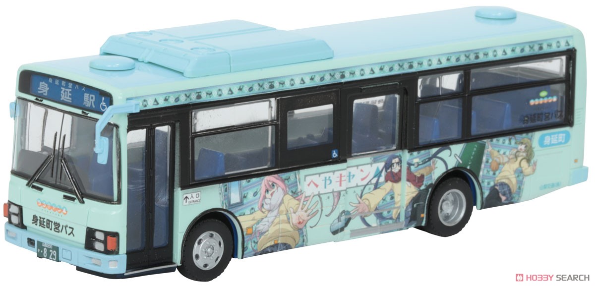 The All Japan Bus Collection 80 [JH041] Minobuchoei Bus Laid-Back Camp Wrapping Bus (Isuzu Erga Mio) (Model Train) Item picture1