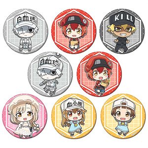 Cells at Work!! Trading Can Badge (Set of 8) (Anime Toy)