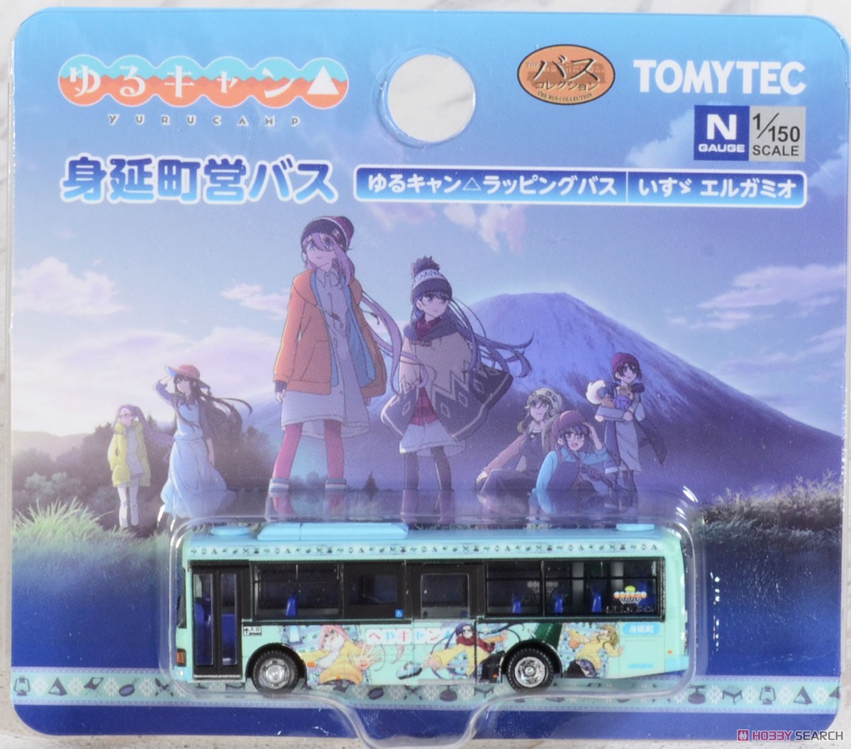 ザ・バスコレクション 身延町営バス ゆるキャン△ラッピングバス (いすゞ エルガミオ) (鉄道模型) パッケージ1