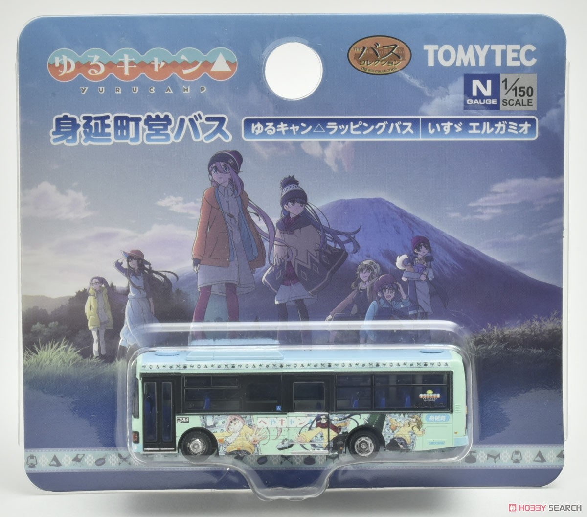ザ・バスコレクション 身延町営バス ゆるキャン△ラッピングバス (いすゞ エルガミオ) (鉄道模型) パッケージ2