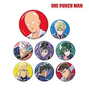 One-Punch Man Trading Ani-Art Can Badge (Set of 8) (Anime Toy)