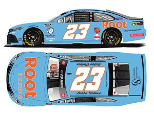 `ババ・ウォレス` #23 ルート・インシュランス スローバック TOYOTA カムリ NASCAR 2021 (ミニカー)