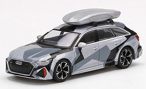 Audi RS 6 Avant Silver Digital Camouflage w/Roof Box (China Limited) (Diecast Car)