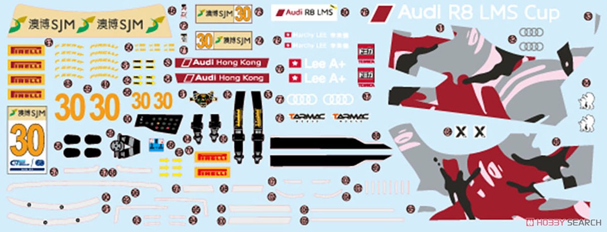 1/24 レーシングシリーズ アウディ ホンコン R8 GT-3 2015 マカオ ワールドカップ (プラモデル) その他の画像2