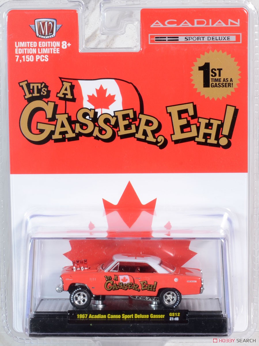 1967 Acadian Canso Sport Deluxe - Gasser - Red (Diecast Car) Package1
