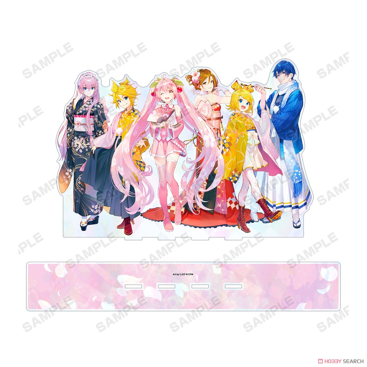 Sakura Miku [Especially Illustrated] Assembly Art by Shirabi Hologram Big Acrylic Stand (Anime Toy) Item picture2