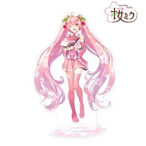 Sakura Miku [Especially Illustrated] Sakura Miku Art by Shirabi Big Acrylic Stand (Anime Toy)