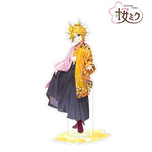 Sakura Miku [Especially Illustrated] Kagamine Len Art by Shirabi Big Acrylic Stand (Anime Toy)