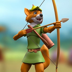 ディズニー wave 2/ Robin Hood: ロビン・フッド ストークコスチューム アルティメイト 7インチ アクションフィギュア (完成品)