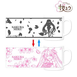 Sakura Miku [Especially Illustrated] Sakura Miku Art by Shirabi Changing Mug Cup (Anime Toy)