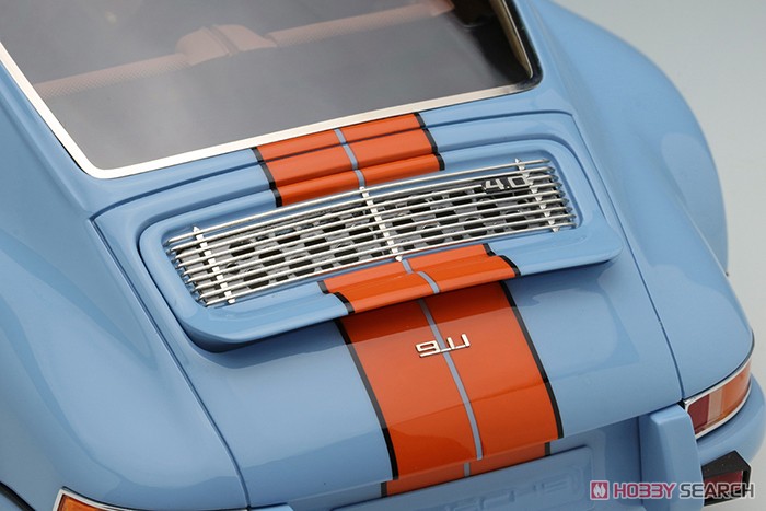 Singer 911 (964) Coupe ガルフブルー (オレンジストライプ) (ミニカー) 商品画像6