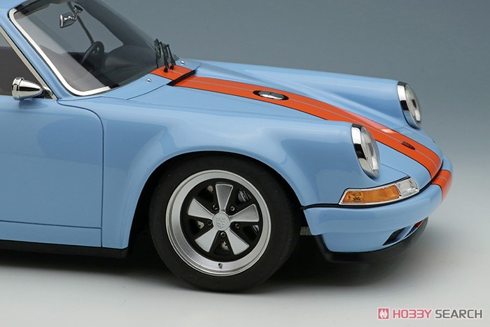 Singer 911 (964) Coupe ガルフブルー (オレンジストライプ) (ミニカー) 商品画像7