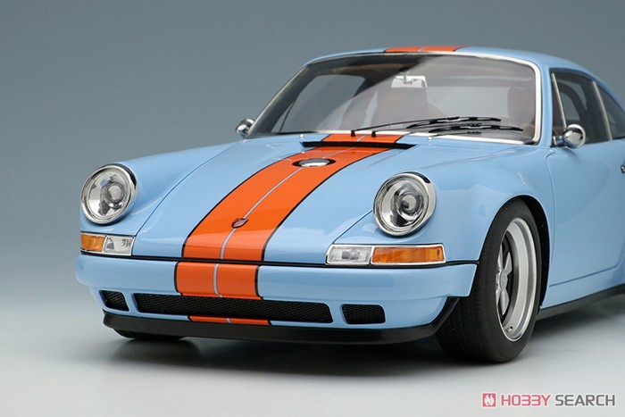 Singer 911 (964) Coupe ガルフブルー (オレンジストライプ) (ミニカー) 商品画像9